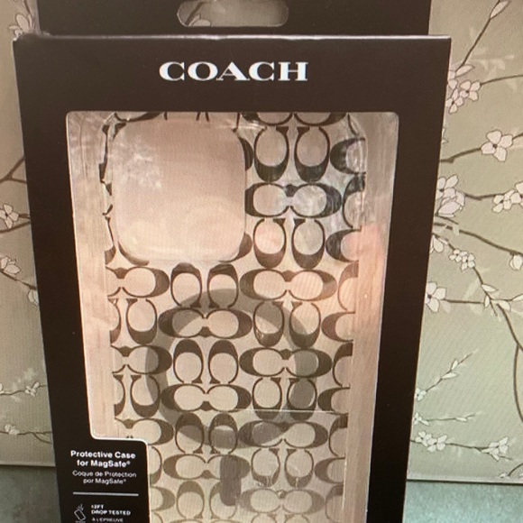 Coach Monogram Black and White Phone Case - Picture 1 of 1